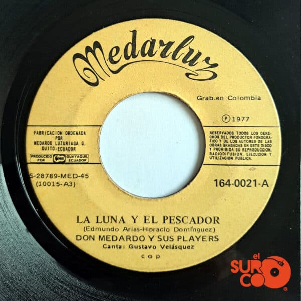 Disco de Vinilo Don Medardo Y Sus Players - La Luna Y El Pescador / Amanecemos Parrandeando Vinyl Record