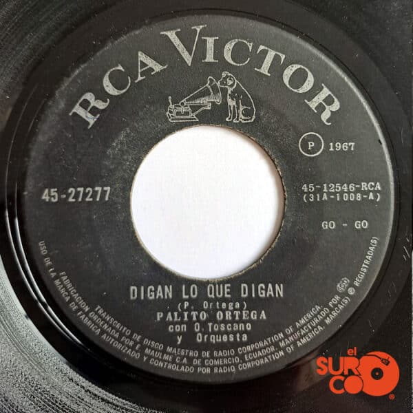 Disco de Vinilo Palito Ortega - La Felicidad / Digan Lo Que Digan Vinyl Record