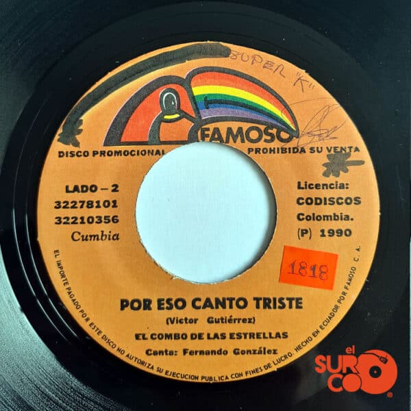 Disco de Vinilo El Combo De Las Estrellas - Alejo El Rey / Por Eso Canto Triste Vinyl Record