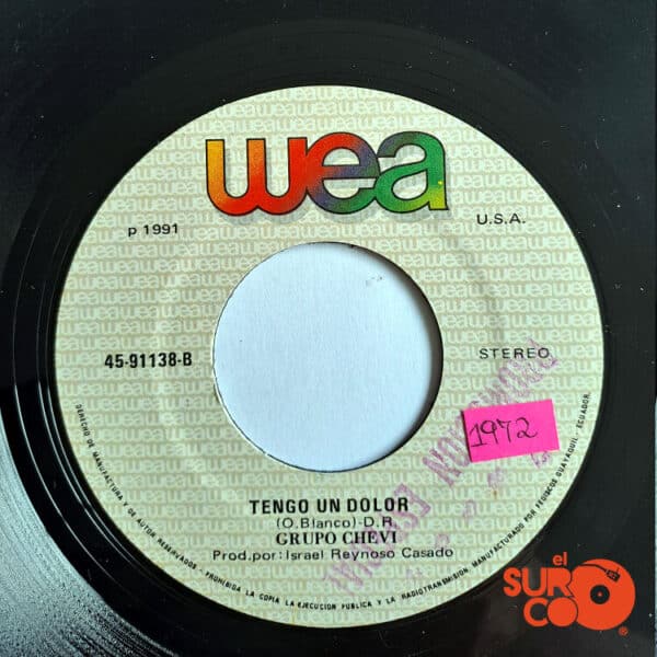 Disco de Vinilo Grupo Chevi - Todo, Todo, Todo / Tengo Un Dolor Vinyl Record