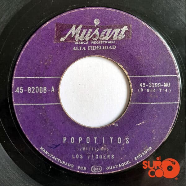 Disco de Vinilo Los Jiggers - No Está Aquí / Popotitos Vinyl Record