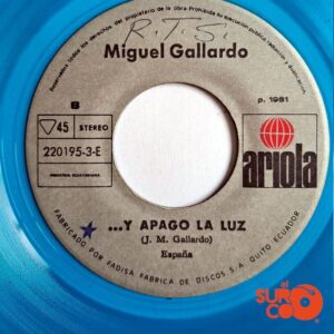 Disco de Vinilo Miguel Gallardo - Seguirá Vivo En Mi / Y Apago La Luz Vinyl Record