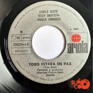 Disco de Vinilo Camilo Sesto - Getsemaní / Todo Estará En Paz Vinyl Record