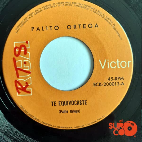 Palito Ortega - Te Equivocaste / Conozco Una Casa Vinilo