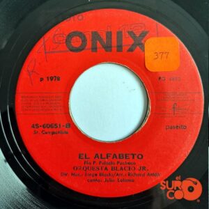 Disco de Vinilo Orquesta Blacio Jr - Señora Chichera / El Alfabeto Vinyl Record