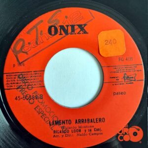 Disco de Vinilo Ricardo Loor - Me Engañaste (La Pesetera) / Lamento Arrabalero Vinyl Record