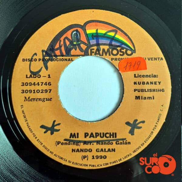 Disco de Vinilo Orquesta Noche Sabrosa - Mi Papuchi / Quítame La Mano Ahí Vinyl Record