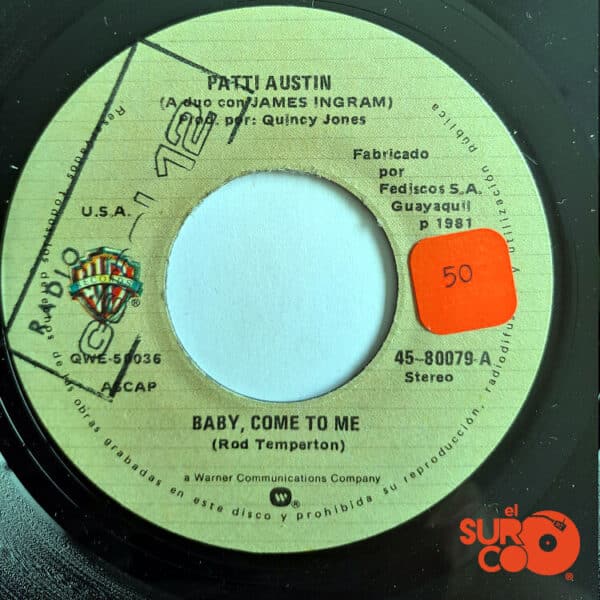 Patti Austin - Baby, Come To Me / Solero Vinilo