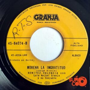 Disco de Vinilo Dúo Benítez Y Valencia - Quiero, Aborrezco Y Olvido / Morena La Ingratitud Vinyl Record