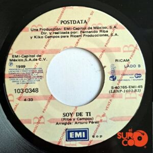 Disco de Vinilo Postdata - Tu No Serás / Soy De Ti (Promocional) Vinyl Record