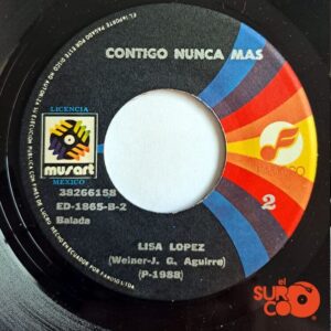 Disco de Vinilo Lisa López - Será El Angel / Contigo Nunca Más Vinyl Record