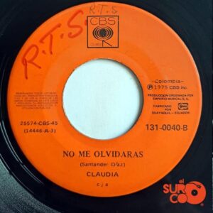 Disco de Vinilo Claudia - Amado Mío / No Me Olvidarás Vinyl Record