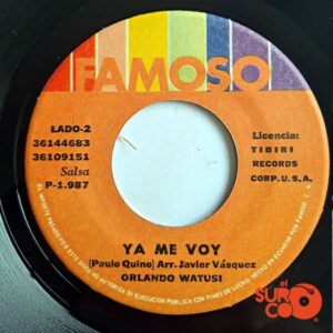 Disco de Vinilo Orlando Watusi - Las Calaveras / Ya Me Voy Vinyl Record