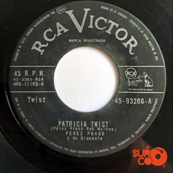 Disco de Vinilo Pérez Prado - Patricia Twist / Ti Pi Tin Twist Vinyl Record