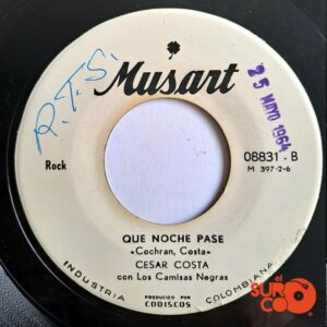 Disco de Vinilo César Costa - Oh No / Que Noche Pasé Vinyl Record