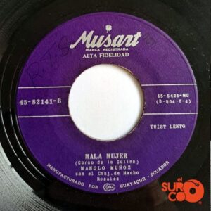 Disco de Vinilo Manolo Muñoz - La Pera Madura / Mala Mujer Vinyl Record