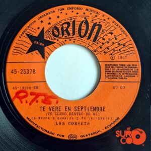 Disco de Vinilo Los Corvets - Ojitos Negros / Te Veré En Septiembre Vinyl Record