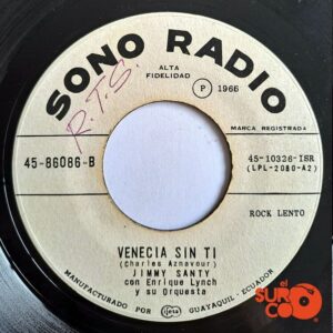 Disco de Vinilo Jimmy Santy - En Casa De Irene / Venecia Sin Ti Vinyl Record