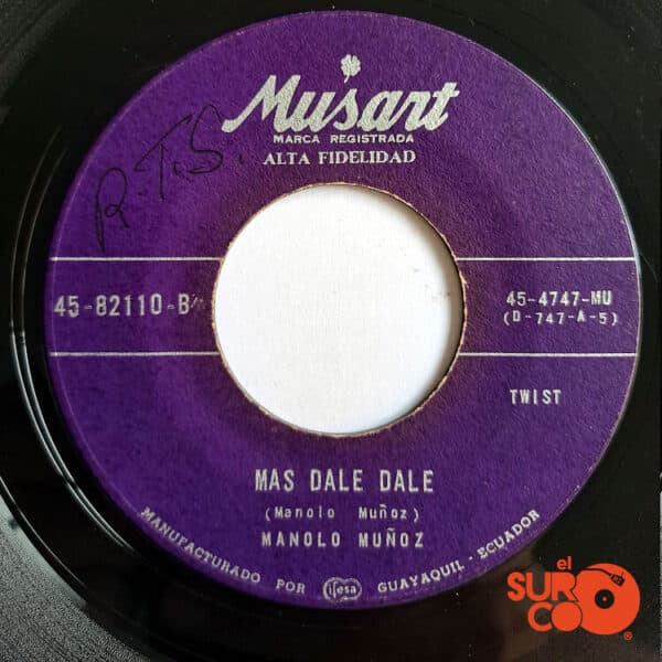 Disco de Vinilo Manolo Muñoz - Yo Regresaré / Más Dale Dale Vinyl Record