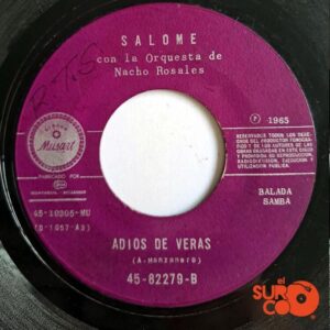 Disco de Vinilo Salomé - Más / Adios De Veras Vinyl Record