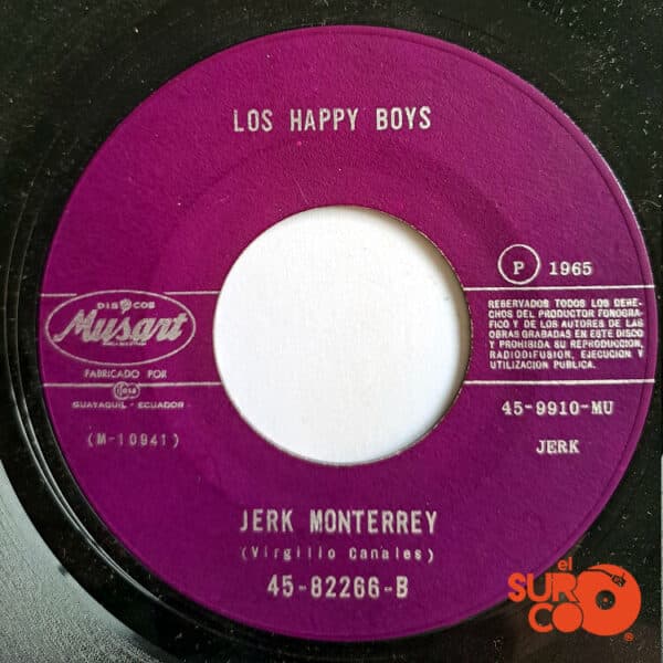 Disco de Vinilo Los Happy Boys - Ju Ju Hand / Jerk Monterrey Vinyl Record