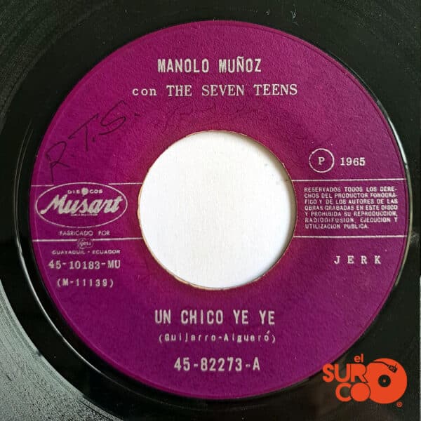 Disco de Vinilo Manolo Muñoz - Un Chico Ye Ye / Chivi Chivi Vinyl Record