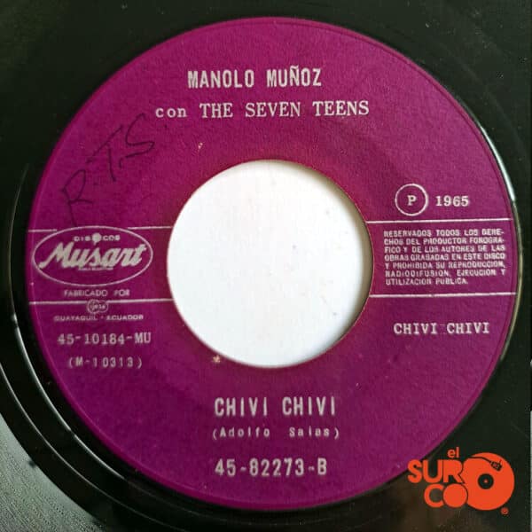 Disco de Vinilo Manolo Muñoz - Un Chico Ye Ye / Chivi Chivi Vinyl Record