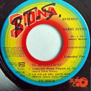 Disco de Vinilo Dario Javier - El Botellerito / Canción Para Tomar El Te Vinyl Record