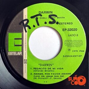 Disco de Vinilo Darwin - Recuerdo Aquel Tiempo / Pedacito De Mi Vida Vinyl Record