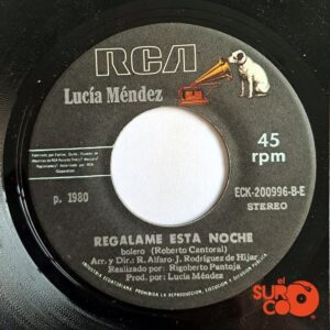 Disco de Vinilo Lucía Méndez - Colorina / Regálame Esta Noche Vinyl Record