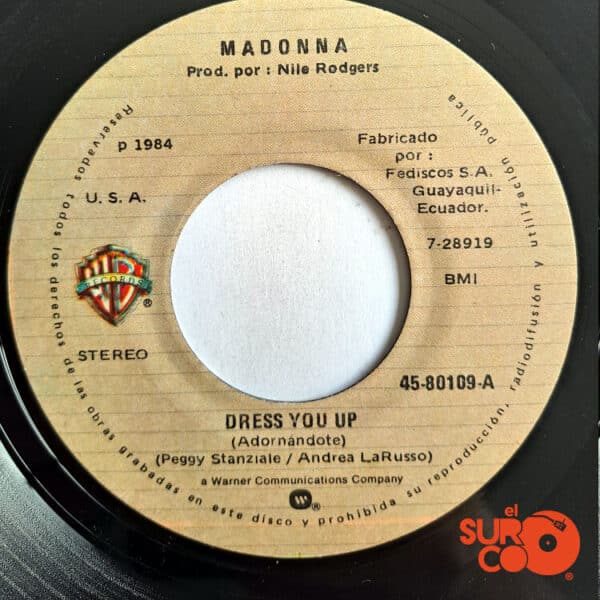 Disco de Vinilo Madonna - Dress You Up / Shoo Bee Doo Vinyl Record