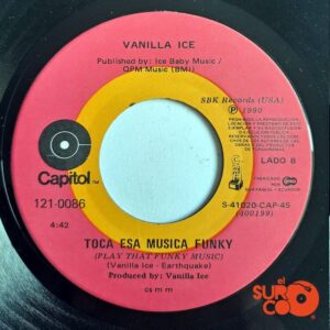 Disco de Vinilo Vanilla Ice - Ice Ice Baby / Play That Funky Music Vinyl Record