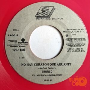 Disco de Vinilo Bronco - Adoro / No Hay Corazón Que Aguante Vinyl Record