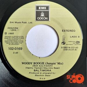 Disco de Vinilo Baltimora - Woody Boogie / Woody Boogie (Jumpin Mix) Vinyl Record