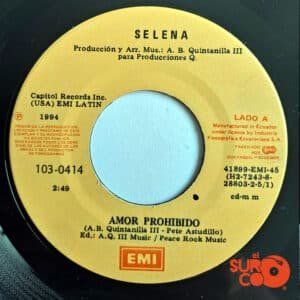 Selena - Amor Prohibido / Si Una Vez Vinilo