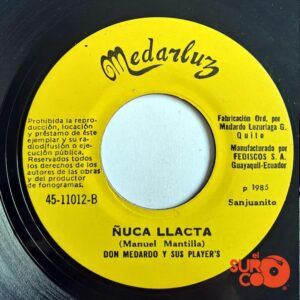 Disco de Vinilo Don Medardo Y Sus Players - Balcón Quiteño / Ñuca Llacta Vinyl Record