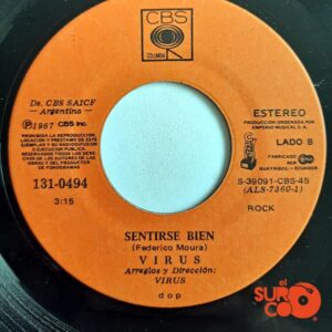 Disco de Vinilo Virus - Una Luna De Miel En La Mano / Sentirse Bien Vinyl Record