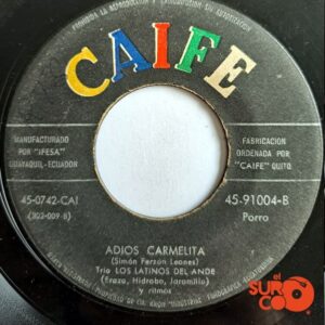 Disco de Vinilo Trío Los Latinos Del Ande - Viva La Chusma / Adiós Carmelita Vinyl Record
