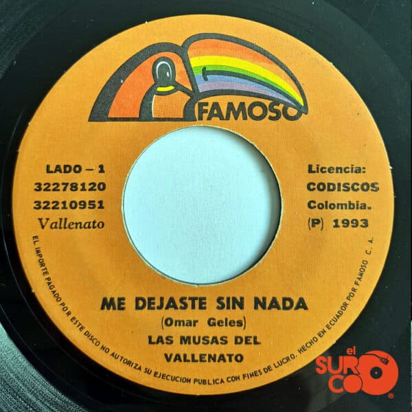 Disco de Vinilo Las Musas Del Vallenato - Me Dejaste Sin Nada / Triste Y Sola Vinyl Record