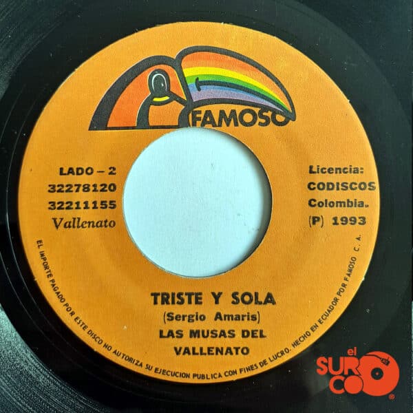 Disco de Vinilo Las Musas Del Vallenato - Me Dejaste Sin Nada / Triste Y Sola Vinyl Record