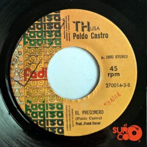 Disco de Vinilo Poldo Castro - Con El Le Lo Lai / El Pregonero Vinyl Record