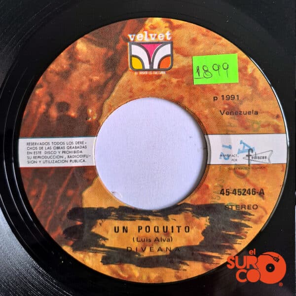 Disco de Vinilo Diveana - Un Poquito / Sola Vinyl Record