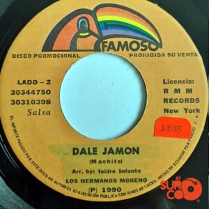 Disco de Vinilo Los Hermanos Moreno - Se Me Cansó El Corazón / Dale Jamón Vinyl Record