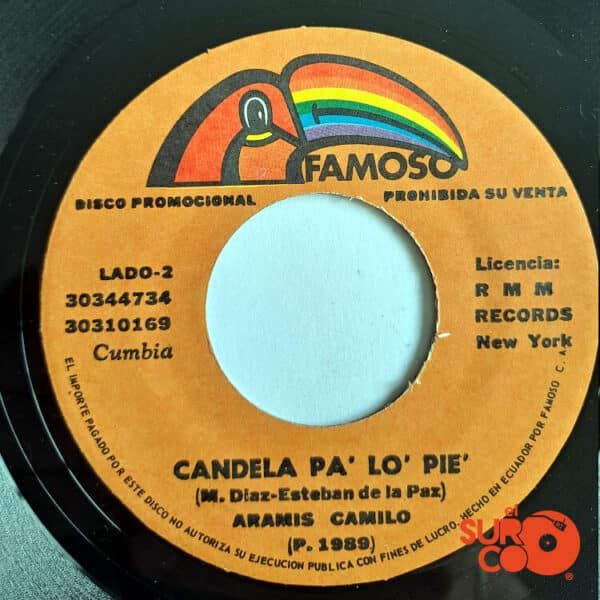 Disco de Vinilo Aramis Camilo - Candela Pa Lo Pie / Por Alejarme De Ella Vinyl Record