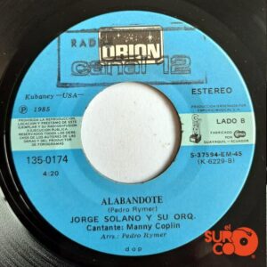 Disco de Vinilo Jorge Solano Y Su Orquesta - Vamos A Cerrar La Calle / Alabándote Vinyl Record