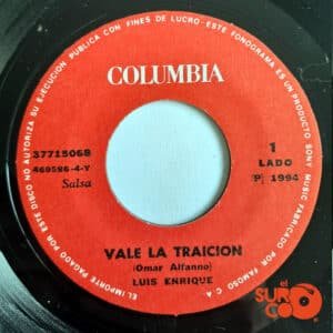 Luis Enrique - Vale La Traición / Manías Vinilo