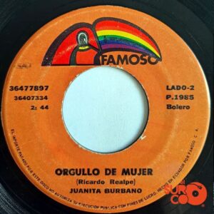 Disco de Vinilo Juanita Burbano - Por Nada Del Mundo / Orgullo De Mujer Vinyl Record