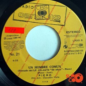 Disco de Vinilo Piero - Mentende? / Un Hombre Común Vinyl Record