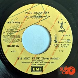 Disco de Vinilo Paul McCartney - Press / It’s Not True (Promocional) Vinyl Record