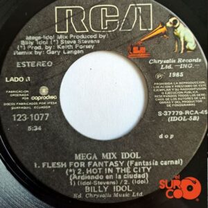 Disco de Vinilo Billy Idol - Mega Mix Idol / White Wedding Vinyl Record